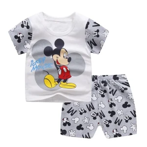 2021 Casual Baby Kids Sport Clothing Disney Mickey Mouse Clothes Sets