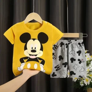 2pc/set Mickey Baby Summer Clothes Children's Tracksuit