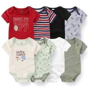 4Pieces Cotton Newborn Bodysuit
